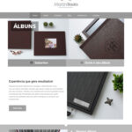 Criação da marca e site institucional da empresa de álbuns Martin Books.